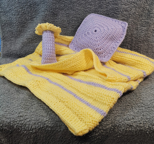 Babydecke handarbeit gestrickt - babydecke,