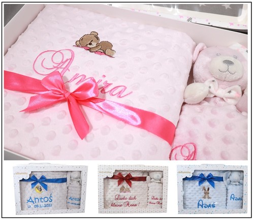 Geschenkset babydecke mit - babydecke,