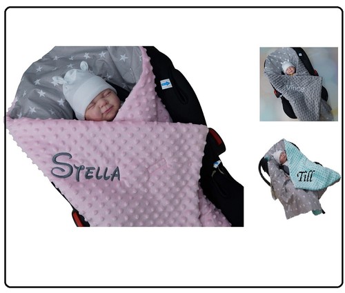 Babydecke mit namen - mit,