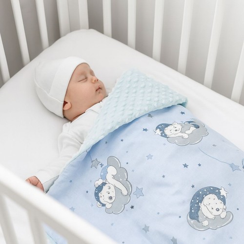 Babydecke blau kuscheldecke - babydecke,