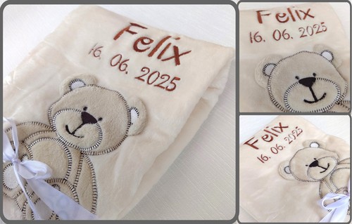Babydecke beige teddy - babydecke,