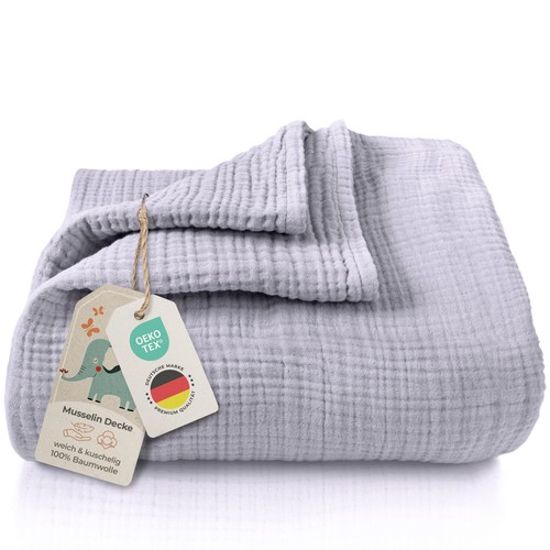 Premium musselin babydecke - premium,