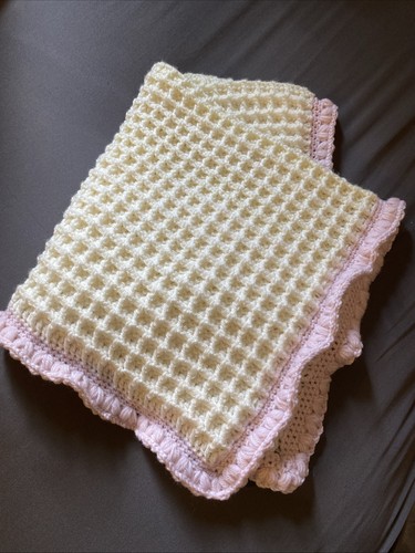 Waffelhäkel baby decke - waffelhäkel,