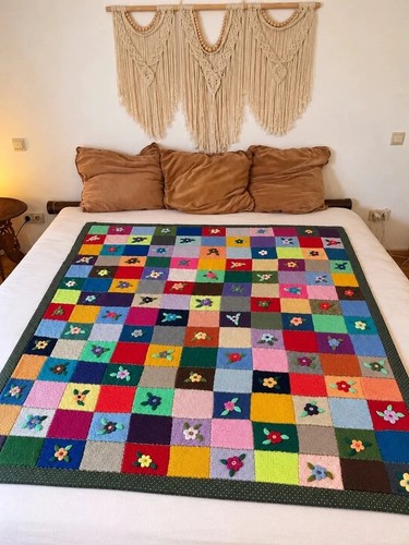 Handarbeit decke aus baumwolle - decke,