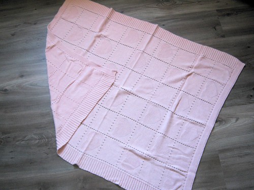 Rosa babydecke strick mit - babydecke,,