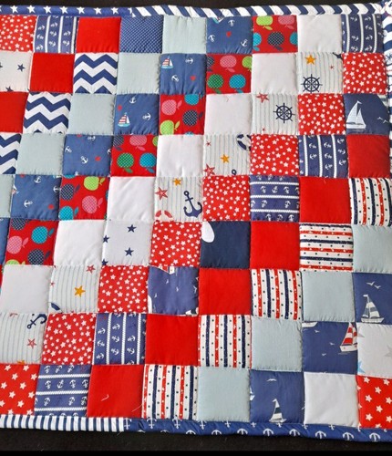 Patchwork decke groß - patchwork,