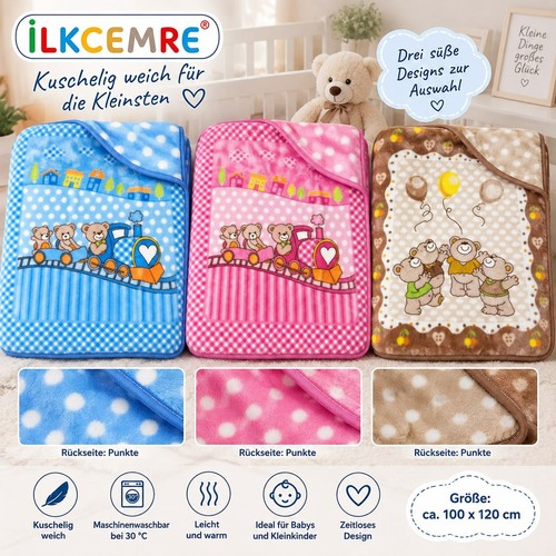Babydecke kuscheldecke 100x120 - babydecke,