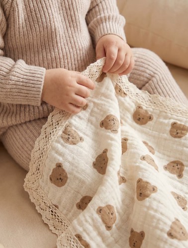 Baby musselin decke 100x70 - baby,