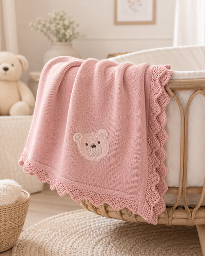 Süße baby strickdecke - süße,